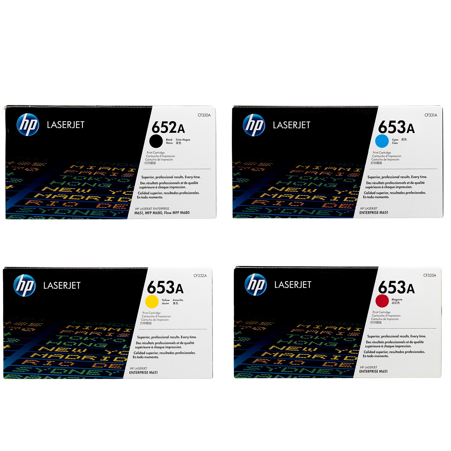 CARTOUCHE HP 652 NOIR ET 653 COULEUR