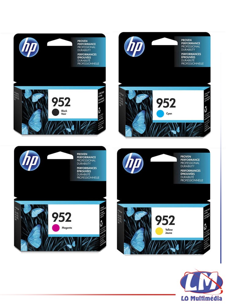 cartouche hp 952 noir et couleur