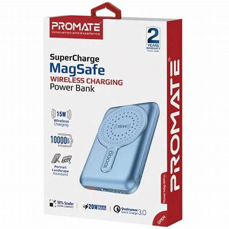 Promate PowerMag-10ProBL 10000mAh Wireless Power Bank