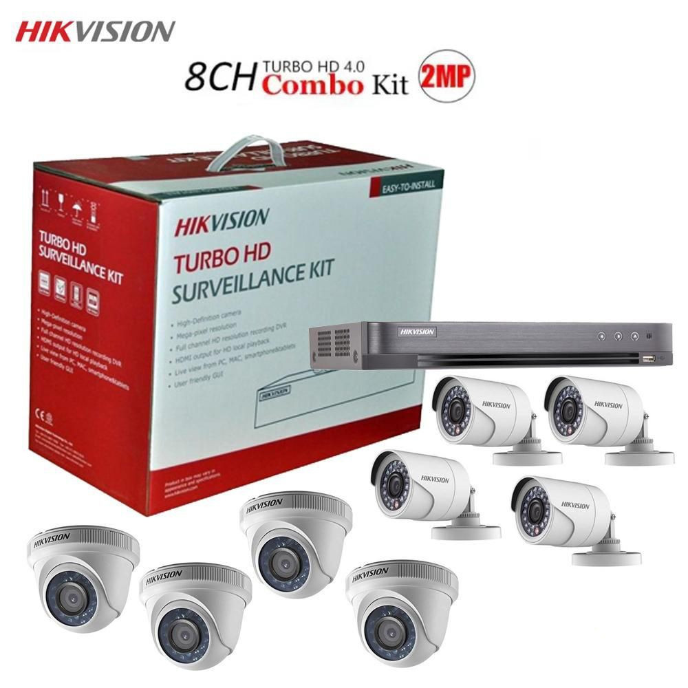 Kit 8 camera Hikvision DS-J142i 7208HGHI-KI
