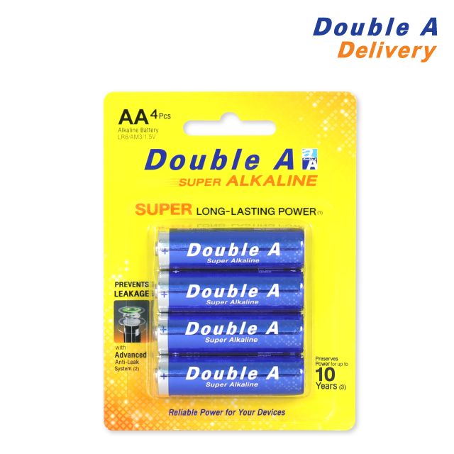 BATTERIE DOUBLE A PETIT MODELL 4 PIECE