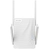 Tenda Répéteur WiFi (A21) Amplificateur WiFi AC2100, WiFi Extender, WiFi Booster,Easy Configuration, 1 Port Ethernet Gigabit, Compatible avec Toutes Les Box Internet, Blanc
