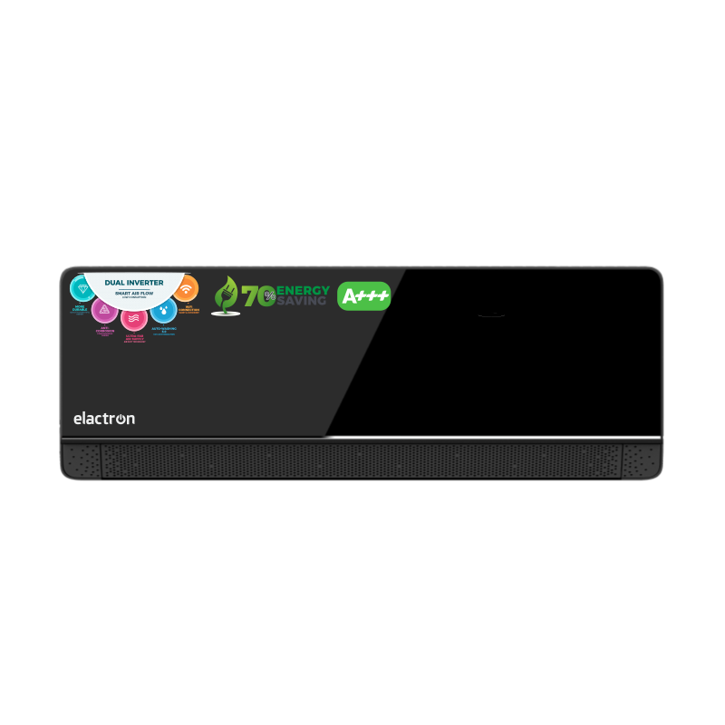 CLIMATISEUR SPLIT ELACTRON ETN-24R3MG DUAL INVERTER WIFI MIROIR NOIR