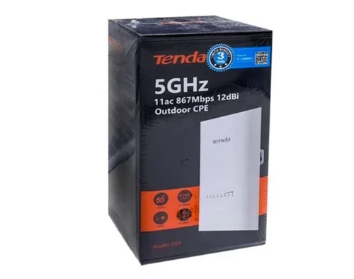 Tenda OS3 Outdoor Point d'accès, Outdoor CPE 5GHz 12dBi 11AC 867Mbps, POE Passif, Connexion Longue Portée Stable, Auto-Bridging, IP65 Waterproof