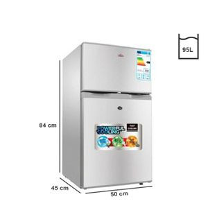 Astech Réfrigérateur Bar 95 Litres - 2 Portes - FP-119SG