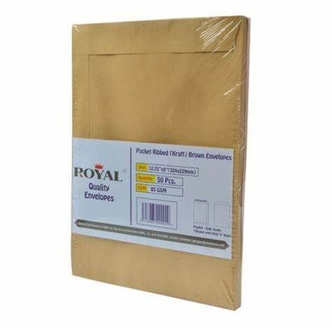 Paquet D'Enveloppe A4 - 50 Pièces - Kaki