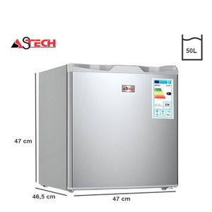Astech Réfrigérateur Mini Bar – 50 Litres - Gris