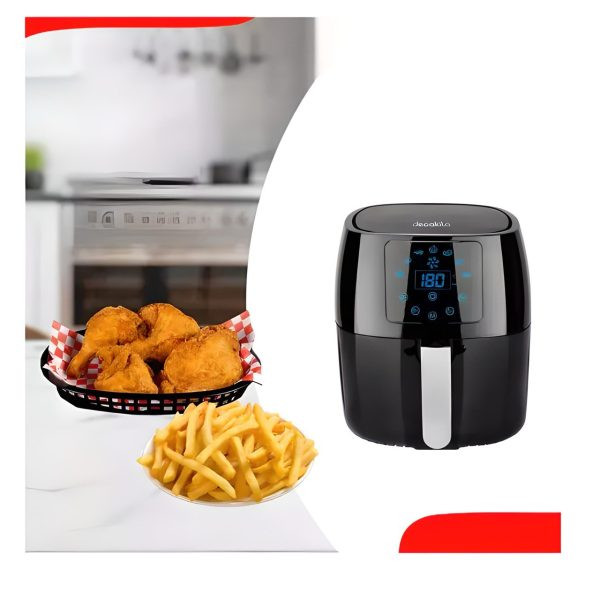 AIR FRYER DECAKILA A AIR DIGITALE PIECES 4,5LITRES NOIR KEEC039B