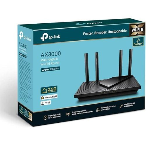 TPLink ACCESS POINT ARCHER AX55 Routeur Wi-Fi 6 Gigabit double bande AX3000