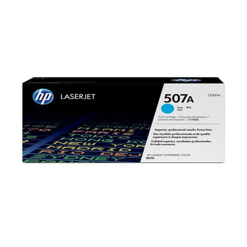 CARTOUCHE HP 507A BLEU