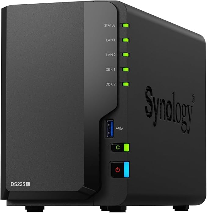 Pack Serveur NAS 2 baies Synology DiskStation® DS225+ Start 8 To (2x4 To)
