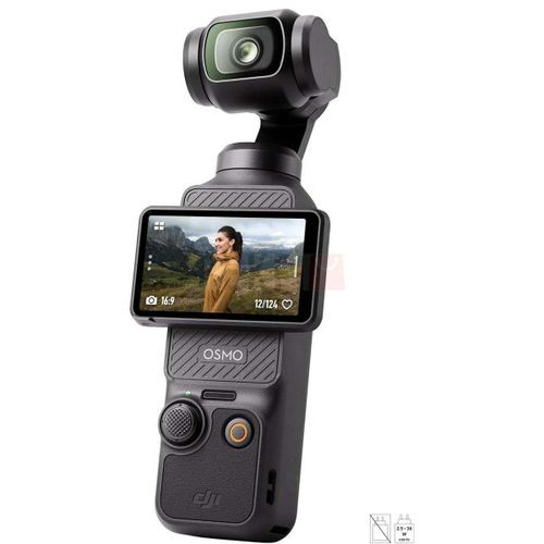 DJI Osmo Pocket 3, Caméra Vlogging CMOS 1” et Vidéo 4K/120 ips, Stabilisation à 3 axes -Bundle Vlog (DJI MIC Mini)