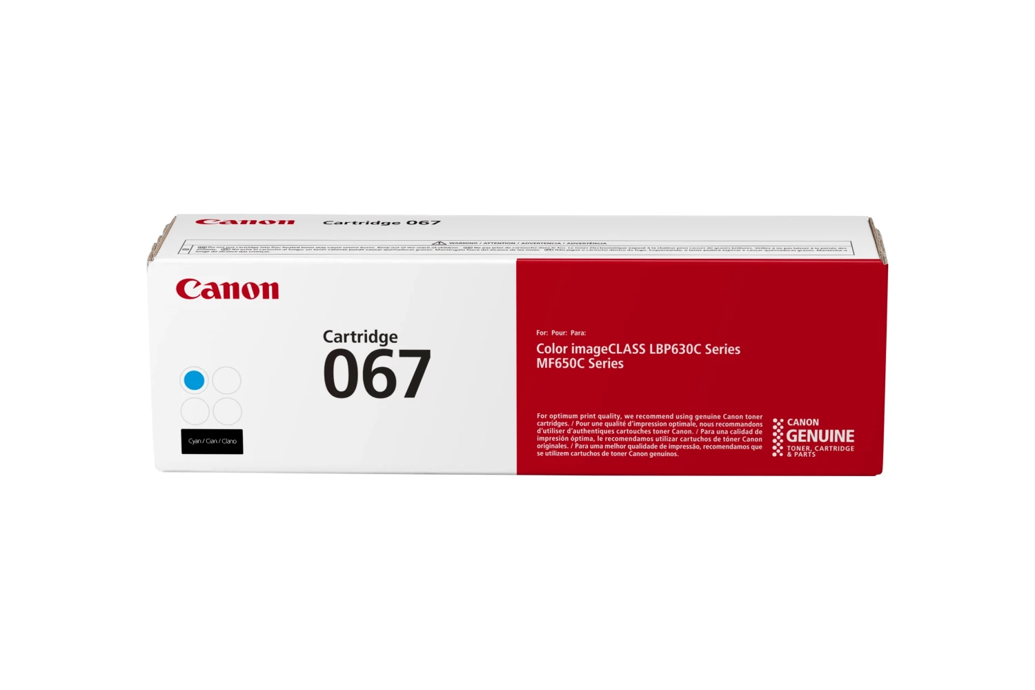 CARTOUCHE CANON 067 BLEU
