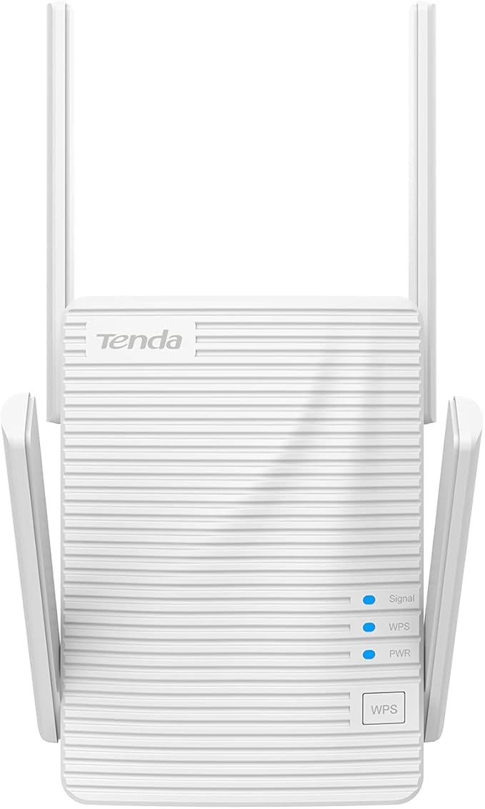 Tenda Répéteur WiFi (A21) Amplificateur WiFi AC2100, WiFi Extender, WiFi Booster,Easy Configuration, 1 Port Ethernet Gigabit, Compatible avec Toutes Les Box Internet,