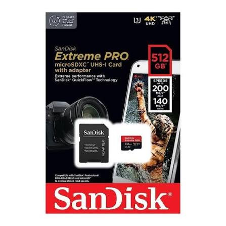 MicroSDXC SanDisk Extreme PRO 512Go