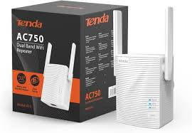 Tenda Répéteur WiFi A15, Amplificateur WiFi AC750 Mbps, WiFi Extender jusqu'à 120㎡, 1 Port LAN, Plug & Play, Mode AP, LED, 2 antennes, Compatible avec n'importe Quel routeur Wi-FI